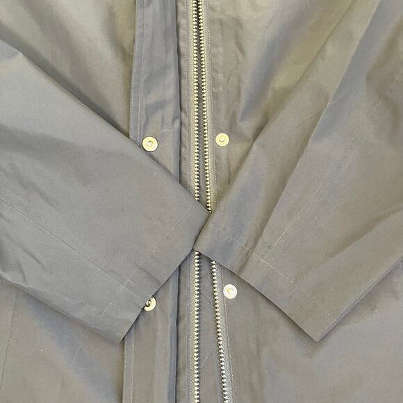 Lands’ End Wmns XL Black Long Trenchcoat Removable Insulation Polyester Read! - Picture 9 of 16